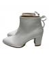 STUART WEITZMAN (スチュアートワイツマン) ホワイトナッパレザーショートブーツ ホワイト サイズ:35：4000円