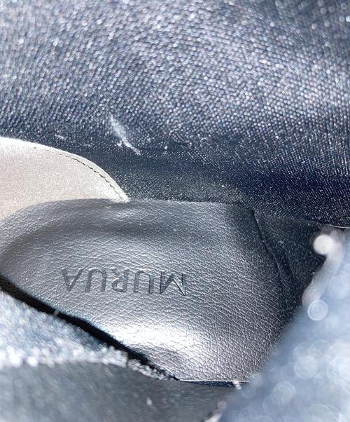 MURUA（ムルーア）MURUA (ムルーア) ベルテッドフェイクレザーロングブーツ ブラック サイズ:23.5㎝の古着・服飾アイテム