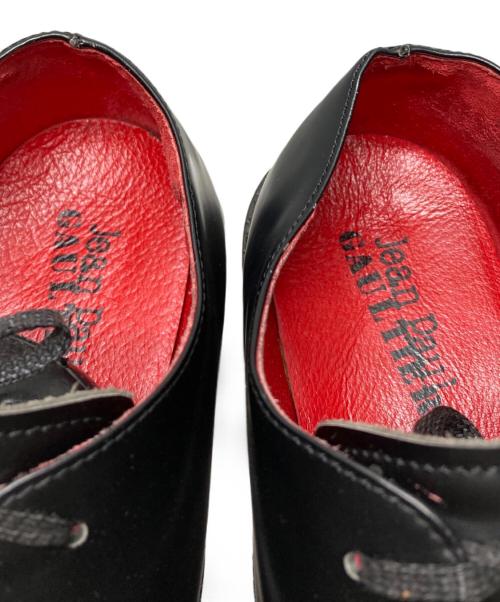 Jean Paul GAULTIER（ジャンポールゴルチェ）Jean Paul GAULTIER (ジャンポールゴルチェ) オブリークトゥローファー ブラック サイズ:24.5の古着・服飾アイテム