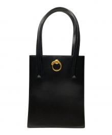 Cartier（カルティエ）の古着「レザーパンテールトートバッグ」｜ブラック