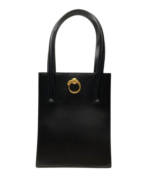 Cartier（カルティエ）Cartier (カルティエ) レザーパンテールトートバッグ ブラックの古着・服飾アイテム