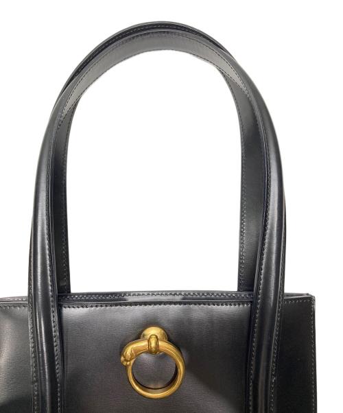 Cartier（カルティエ）Cartier (カルティエ) レザーパンテールトートバッグ ブラックの古着・服飾アイテム