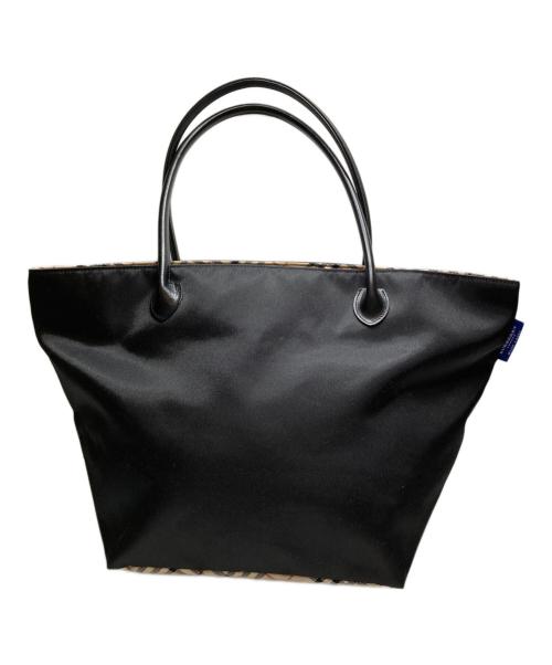 BURBERRY LONDON（バーバリーロンドン）BURBERRY LONDON (バーバリーロンドン) ノバチェックナイロントートバッグ ブラックの古着・服飾アイテム