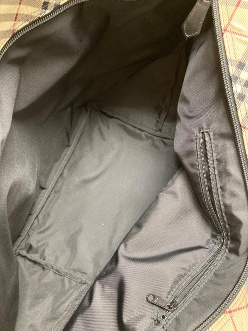 BURBERRY LONDON（バーバリーロンドン）BURBERRY LONDON (バーバリーロンドン) ノバチェックナイロントートバッグ ブラックの古着・服飾アイテム
