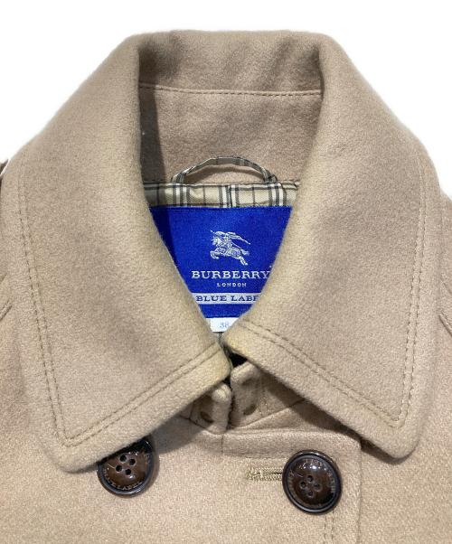BURBERRY BLUE LABEL（バーバリー ブルー レーベル）BURBERRY BLUE LABEL (バーバリー ブルー レーベル) 2wayケープ付きウールトレンチコート ベージュ サイズ:Ｍの古着・服飾アイテム