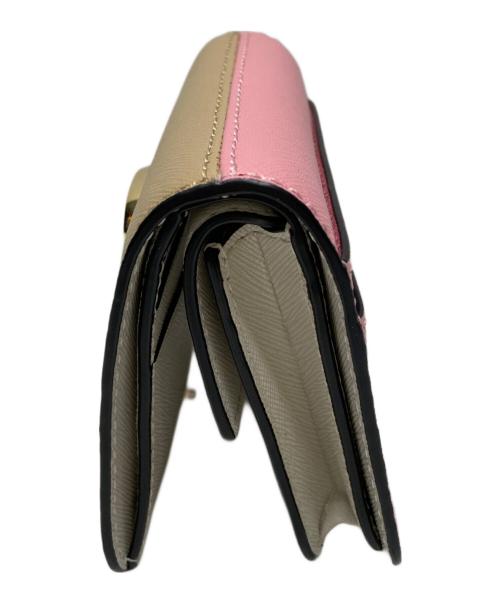 MARC JACOBS（マークジェイコブス）MARC JACOBS (マークジェイコブス) スナップショットコンパクトウォレット ベージュの古着・服飾アイテム