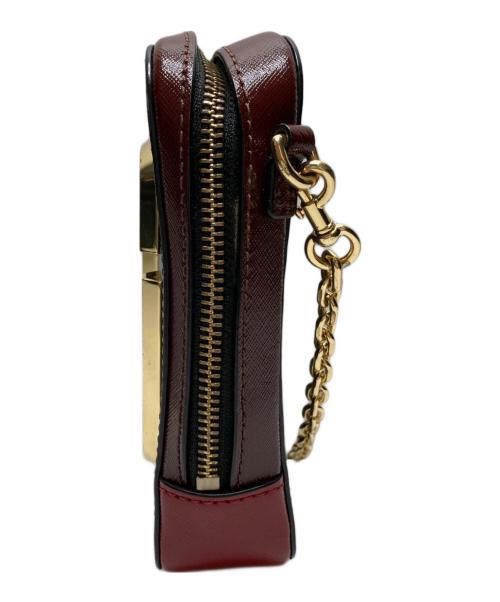 MARC JACOBS（マークジェイコブス）MARC JACOBS (マークジェイコブス) チェーンショルダーバッグ ブラック×レッドの古着・服飾アイテム