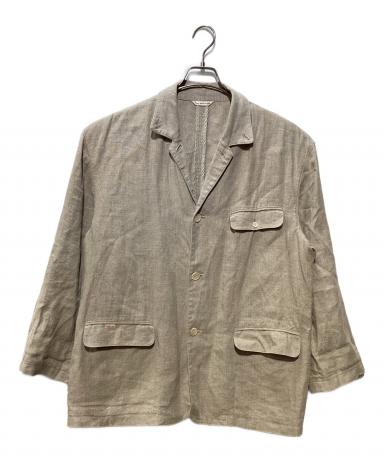 【麻100%】PAPAS パパス リネンジャケット カバーオール M 日本製 中古・古着通販】PAPAS (パパス) リネンカバーオール ベージュ サイズ