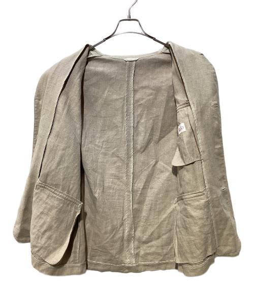 PAPAS（パパス）PAPAS (パパス) リネンカバーオール ベージュ サイズ:Mの古着・服飾アイテム