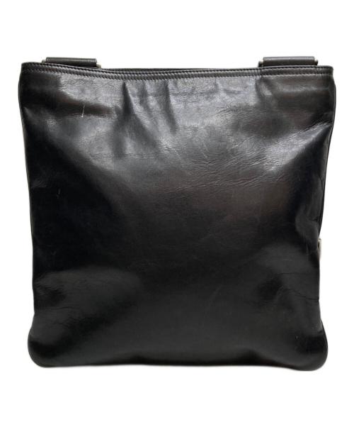 BALLY（バリー）BALLY (バリー) レザーショルダーバッグ ブラックの古着・服飾アイテム
