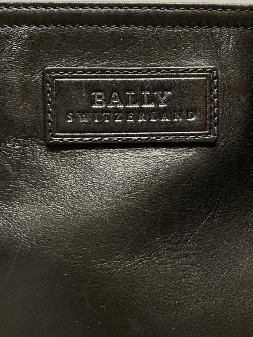 BALLY（バリー）BALLY (バリー) レザーショルダーバッグ ブラックの古着・服飾アイテム