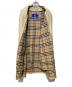 中古・古着 BURBERRY BLUE LABEL (バーバリー ブルー レーベル) ライナー付ステンカラーコート ベージュ サイズ:38：12000円