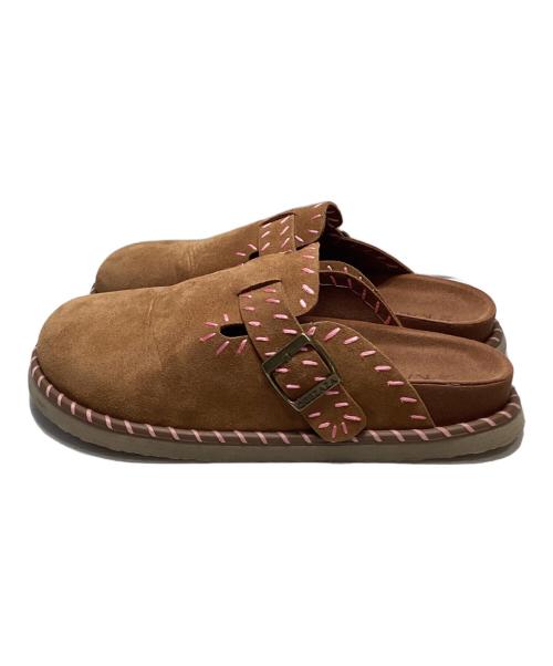 KAMUGG（カムグ）KAMUGG (カムグ) ステッチクロッグ ブラウン サイズ:26cmの古着・服飾アイテム