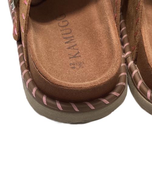 KAMUGG（カムグ）KAMUGG (カムグ) ステッチクロッグ ブラウン サイズ:26cmの古着・服飾アイテム