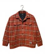 X-LARGEエクストララージ）の古着「WEED CHECK JACKET」｜ブラウン
