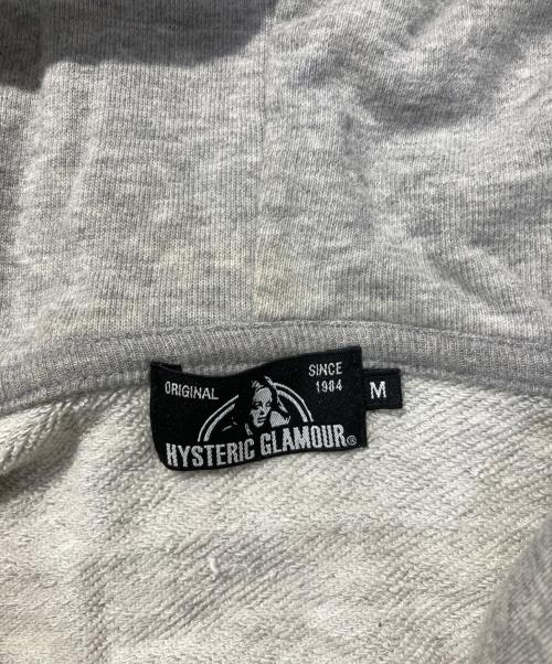 Hysteric Glamour（ヒステリックグラマー）Hysteric Glamour (ヒステリックグラマー) BULLET TYPE WOMANジップパーカー グレー サイズ:Mの古着・服飾アイテム