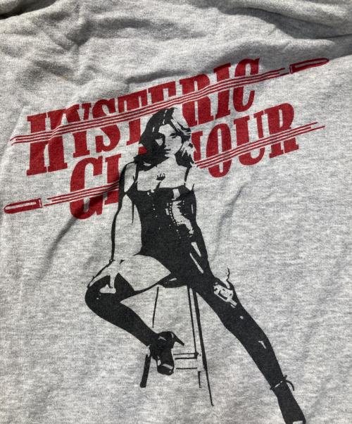 Hysteric Glamour（ヒステリックグラマー）Hysteric Glamour (ヒステリックグラマー) BULLET TYPE WOMANジップパーカー グレー サイズ:Mの古着・服飾アイテム