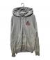 Hysteric Glamour（ヒステリックグラマー）の古着「BULLET TYPE WOMANジップパーカー」｜グレー