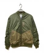 adidas×WHITE MOUNTAINEERINGアディダス×ホワイトマウンテ二アニング）の古着「ブルゾンジャケット」｜オリーブ