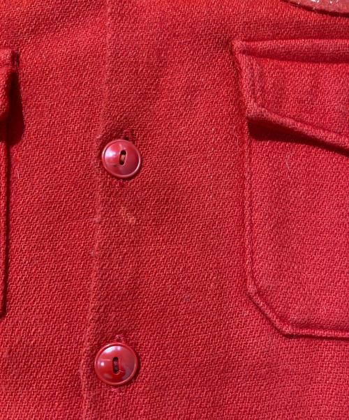 chippewa woolens（チペワ・ウーレンズ）chippewa woolens (チペワ・ウーレンズ) ワッペンシャツ レッド サイズ:表記無しの古着・服飾アイテム