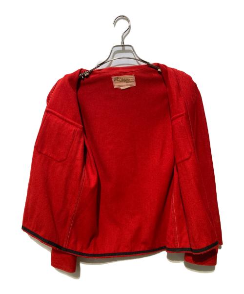 chippewa woolens（チペワ・ウーレンズ）chippewa woolens (チペワ・ウーレンズ) ワッペンシャツ レッド サイズ:表記無しの古着・服飾アイテム