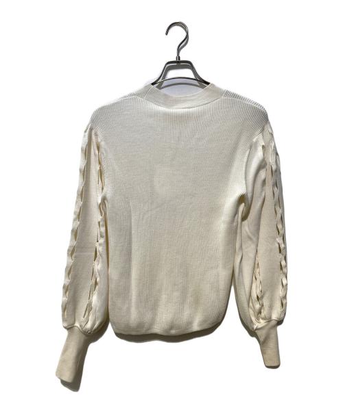 Chloe（クロエ）Chloe (クロエ) スリーブカッティングニット ベージュ サイズ:Mの古着・服飾アイテム