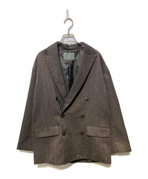 uncrave（アンクレイヴ）uncrave (アンクレイヴ) ウォッシャブル ツイード ジャコット ブラウン サイズ:SIZE 2の古着・服飾アイテム