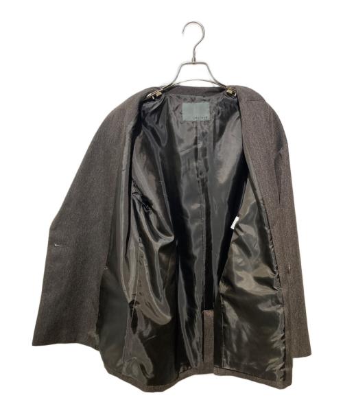 uncrave（アンクレイヴ）uncrave (アンクレイヴ) ウォッシャブル ツイード ジャコット ブラウン サイズ:SIZE 2の古着・服飾アイテム