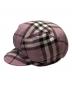 BURBERRY BLUE LABEL (バーバリー ブルー レーベル) ノバチェックキャスケット ピンク：4000円