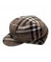 BURBERRY BLUE LABEL (バーバリー ブルー レーベル) ノバチェックキャスケット ブラウン：4000円