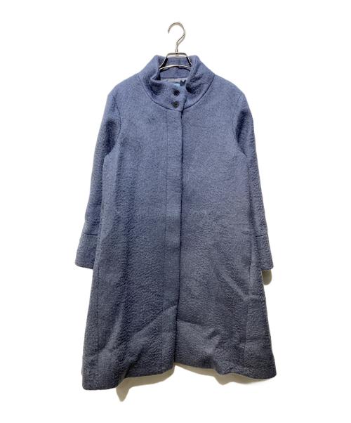 KUMIKYOKU（クミキョク）KUMIKYOKU (クミキョク) スタンドカラーシャギーコート グレー サイズ:2の古着・服飾アイテム