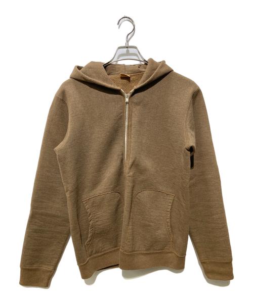 Deluxeware（デラックスウェア）Deluxeware (デラックスウェア) HEAVY FULL ZIP PARKA ブラウン サイズ:Mの古着・服飾アイテム