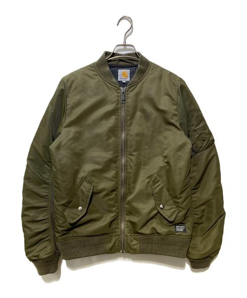 Carhartt WIP（カーハート ワーク イン プログレス）Carhartt WIP (カーハート ワーク イン プログレス) ASHTON BOMBER JACKET カーキ サイズ:Sの古着・服飾アイテム