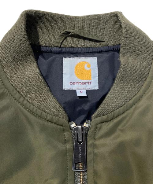 Carhartt WIP（カーハート ワーク イン プログレス）Carhartt WIP (カーハート ワーク イン プログレス) ASHTON BOMBER JACKET カーキ サイズ:Sの古着・服飾アイテム