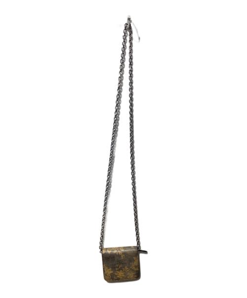 Maison Margiela（メゾンマルジェラ）Maison Margiela (メゾンマルジェラ) タペストリー花柄チェーンウォレットチェーンウォレット ベージュの古着・服飾アイテム
