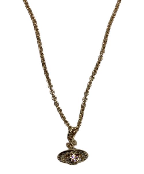 Vivienne Westwood（ヴィヴィアンウエストウッド）Vivienne Westwood (ヴィヴィアンウエストウッド) オーブネックレス ゴールドの古着・服飾アイテム