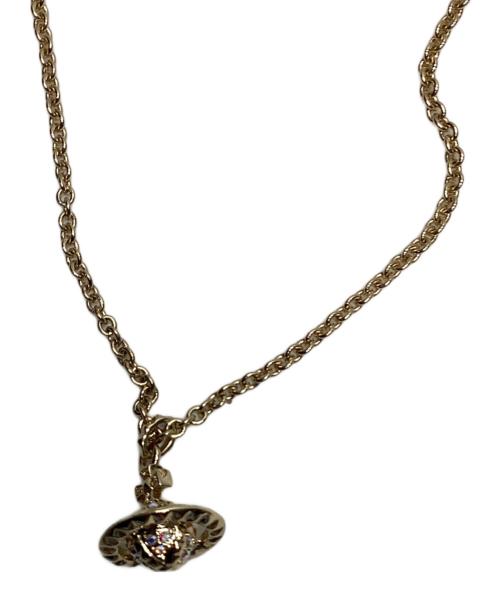 Vivienne Westwood（ヴィヴィアンウエストウッド）Vivienne Westwood (ヴィヴィアンウエストウッド) オーブネックレス ゴールドの古着・服飾アイテム