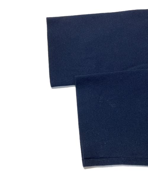 J.PRESS（ジェイプレス）J.PRESS (ジェイプレス) INTERLOCK ニット ブルゾン ネイビー サイズ:Lの古着・服飾アイテム