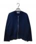 J.PRESS（ジェイプレス）の古着「INTERLOCK ニット ブルゾン」｜ネイビー