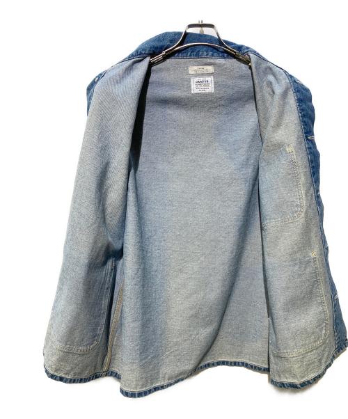 JOURNAL STANDARD relume（ジャーナルスタンダード レリューム）JOURNAL STANDARD relume (ジャーナルスタンダード レリューム) クラフトデニム 13.5oz カバーオール インディゴ サイズ:Lの古着・服飾アイテム