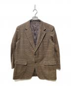 Burberry'sバーバリーズ）の古着「2Bチェックテーラードジャケット」｜ブラウン