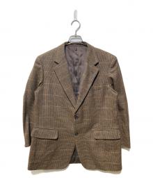 Burberry's（バーバリーズ）の古着「2Bチェックテーラードジャケット」｜ブラウン