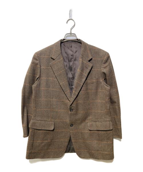 Burberry's（バーバリーズ）Burberry's (バーバリーズ) 2Bチェックテーラードジャケット ブラウン サイズ:100-94-170 BB5の古着・服飾アイテム