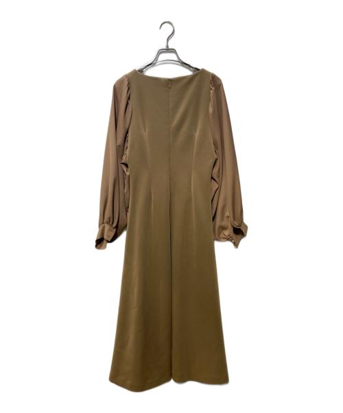 Ameri（アメリ）AMERI (アメリ) CANOPY SLEEVE DRESS ブラウン サイズ:FREEの古着・服飾アイテム