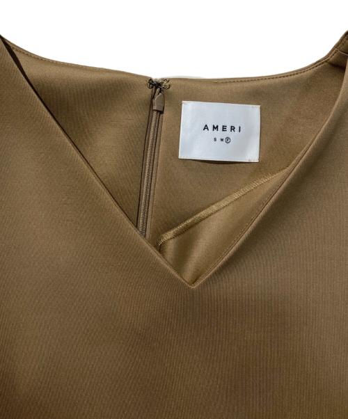 Ameri（アメリ）AMERI (アメリ) CANOPY SLEEVE DRESS ブラウン サイズ:FREEの古着・服飾アイテム