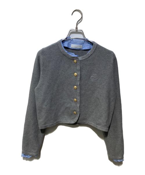 CELFORD（セルフォード）CELFORD (セルフォード) フリルデタッチャブルカーディガン グレー サイズ:FREEの古着・服飾アイテム