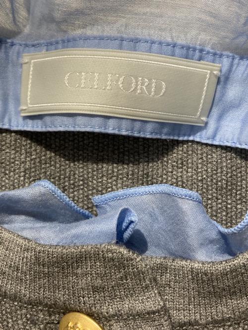 CELFORD（セルフォード）CELFORD (セルフォード) フリルデタッチャブルカーディガン グレー サイズ:FREEの古着・服飾アイテム
