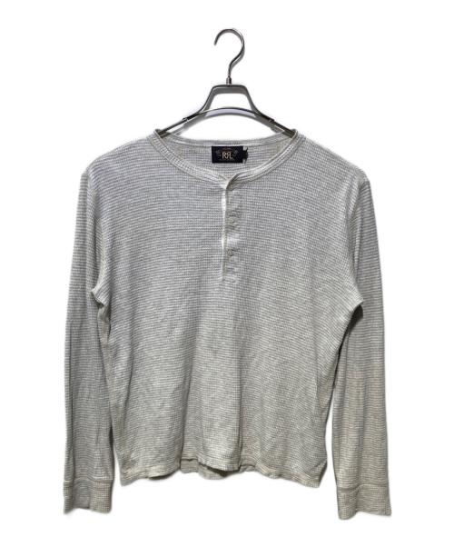 RRL（ダブルアールエル）RRL (ダブルアールエル) サーマルヘンリーネックカットソー グレー サイズ:SIZE Lの古着・服飾アイテム