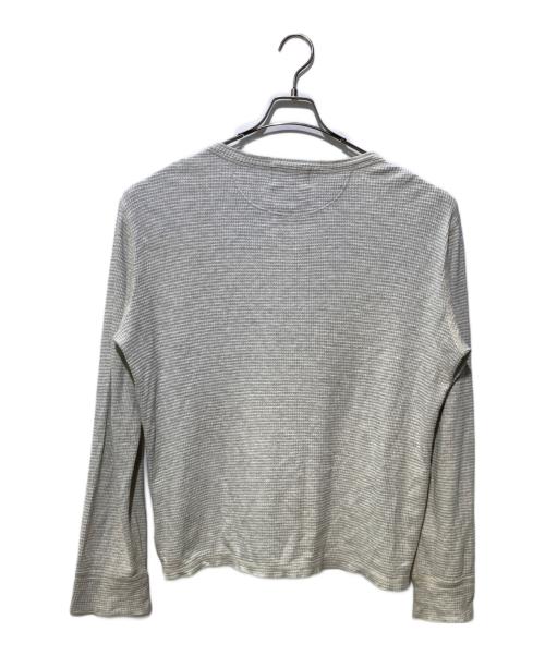 RRL（ダブルアールエル）RRL (ダブルアールエル) サーマルヘンリーネックカットソー グレー サイズ:SIZE Lの古着・服飾アイテム