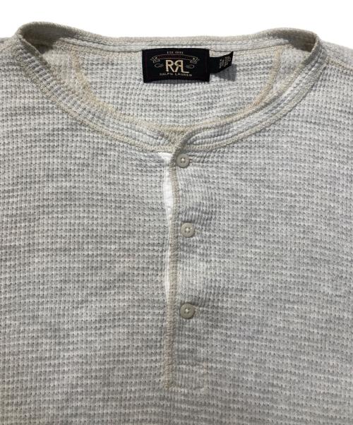 RRL（ダブルアールエル）RRL (ダブルアールエル) サーマルヘンリーネックカットソー グレー サイズ:SIZE Lの古着・服飾アイテム